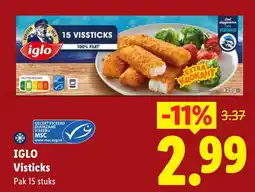 Lidl Iglo Visticks aanbieding