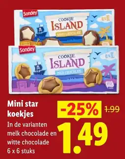 Lidl Mini star koekjes aanbieding