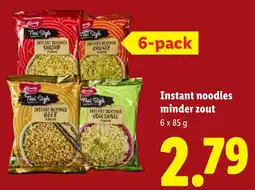 Lidl Instant noodles minder zout aanbieding