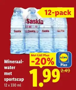 Lidl Saskia Mineraalwater aanbieding