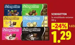 Lidl Schogetten aanbieding