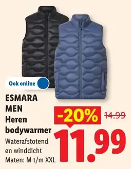 Lidl Esmara Heren bodywarmer aanbieding