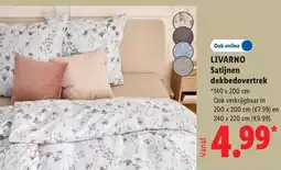 Lidl Livarno Satijnen dekbedovertrek aanbieding