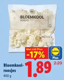 Lidl Bloemkool-roosjes aanbieding