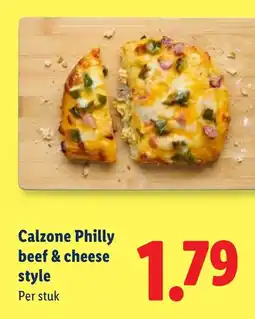 Lidl Calzone Philly beef & cheese style aanbieding