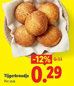 Lidl Tijgerbroodje aanbieding
