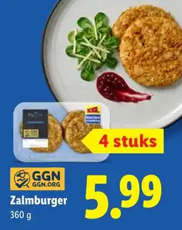Lidl Zalmburger aanbieding