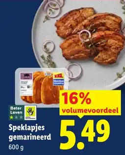 Lidl Speklapjes gemarineerd aanbieding