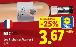 Lidl Les Richoises Var rosé aanbieding