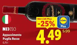 Lidl Nix18 Appassimento Puglia Rosso aanbieding