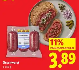 Lidl Ossenworst aanbieding