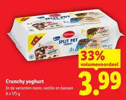 Lidl Milbona Crunchy yoghurt aanbieding