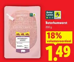 Lidl Boterhamworst aanbieding