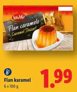 Lidl Flan caramel aanbieding
