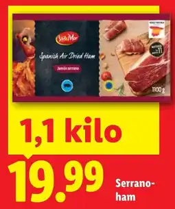 Lidl Serrano-ham aanbieding