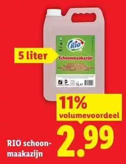 Lidl Rio schoonmaakazijn aanbieding