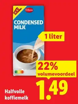 Lidl Halfvolle koffiemelk aanbieding