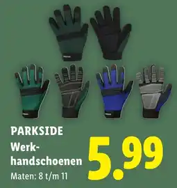 Lidl Parkside werkhandschoenen aanbieding