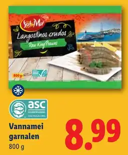 Lidl Vannamei garnalen aanbieding
