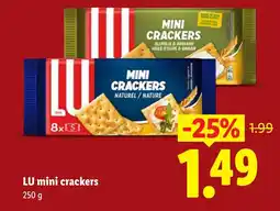 Lidl Lu mini crackers aanbieding
