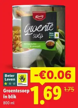Lidl Kania Groente soep aanbieding