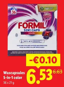 Lidl Formil wascapsules aanbieding