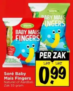 Vomar Voordeelmarkt Soré Baby Mais Fingers aanbieding