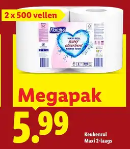 Lidl Floralys Keukenrol aanbieding