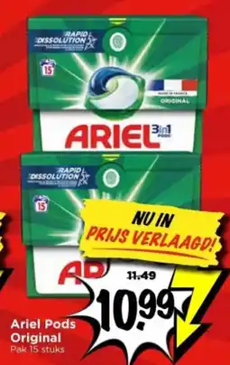 Vomar Voordeelmarkt Ariel Pods Original aanbieding