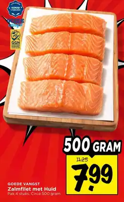 Vomar Voordeelmarkt Zalmfilet met Huid aanbieding