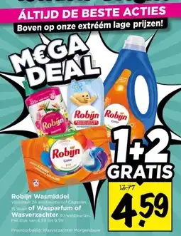 Vomar Voordeelmarkt Robijn Wasmiddel of Wasparfum of Wasverzachter aanbieding