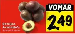 Vomar Voordeelmarkt Eetrijpe Avocado's aanbieding