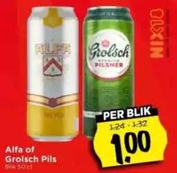 Vomar Voordeelmarkt Alfa of Grolsch Pils aanbieding