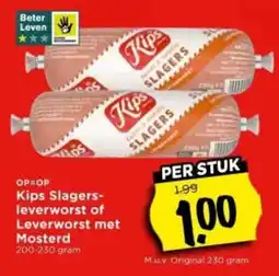 Vomar Voordeelmarkt Kips Slagers-leverworst aanbieding