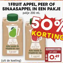 De Boerenschuur 1 fruit appel, peer of sinaasappel aanbieding