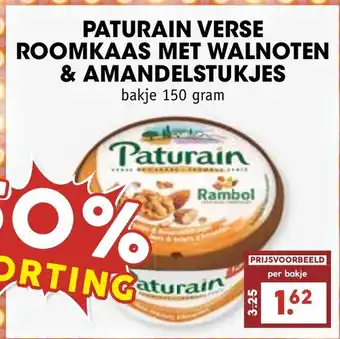 Paturain verse roomkaas met walnoten & amandelstukjes