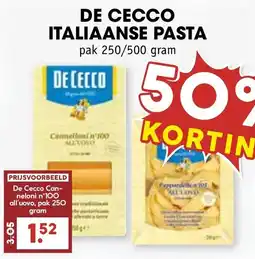 De Boerenschuur De Cecco Italiaanse pasta aanbieding