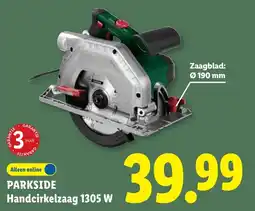 Lidl Parkside Handcirkelzaag aanbieding