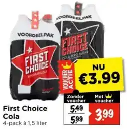 Vomar Voordeelmarkt First Choice Cola aanbieding