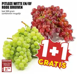 De Boerenschuur pitloze witte en/of rode druiven aanbieding