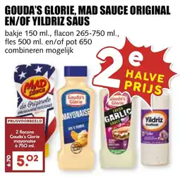 De Boerenschuur Gouda's Glorie, Mad Sauce Original en/of Yildriz Saus aanbieding