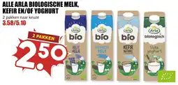 De Boerenschuur Arla biologische melk, kefir en/of yoghurt aanbieding