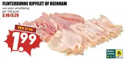 De Boerenschuur flinterdunne kipfilet of beenham aanbieding