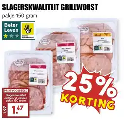 De Boerenschuur Slagerskwaltiteit grillworst aanbieding