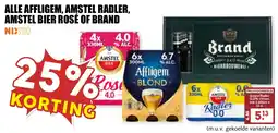 De Boerenschuur affligem, amstel radler, amstel bier rosé of brand aanbieding