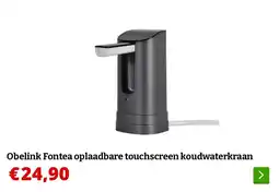 Obelink Obelink Fontea oplaadbare touchscreen koudwaterkraan aanbieding