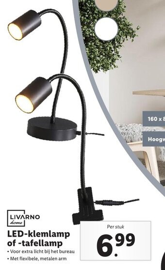 Lidl LED-klemlamp of -tafellamp aanbieding