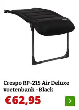 Obelink Crespo RP-215 Air Deluxe voetenbank - Black aanbieding