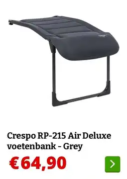 Obelink Crespo RP-215 Air Deluxe voetenbank - Grey aanbieding