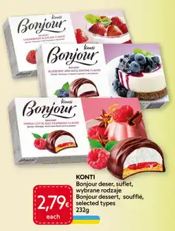 Food Plus KONTI Bonjour dessert, sufllet, wybrane rodzaje aanbieding